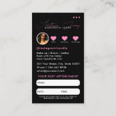 Visite Carte de rendez-vous du rappel de grille d'affaire (Dos)