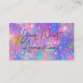 Visite Carte de rendez-vous Elegant Gold Fire Opal (Devant)