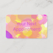 Visite Carte de rendez-vous fleur d'été (Devant)