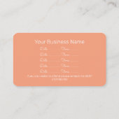 Visite Carte de rendez-vous fleur d'été (Dos)