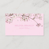 Visite Carte de rendez-vous florale en fleurs délicates (Dos)