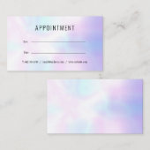 Visite Carte de rendez-vous Holographique simple et moder (Devant / Derrière)