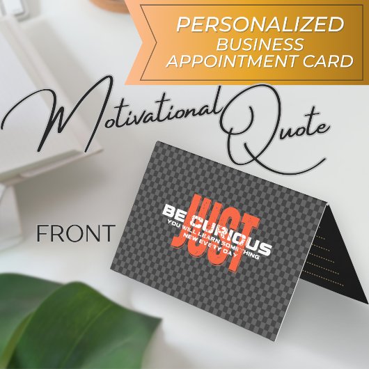 Visite Carte de rendez-vous "Just Be Curious" Vibes posit