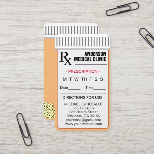 Visite Carte de rendez-vous mémorable amusant (Devant/Arrière en situation)