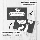 Visite Carte de rendez-vous moderne Black Dog Grooming