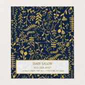 Visite Carte de rendez-vous Oriental Gold Boho (Extérieur déplié)