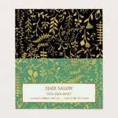 Visite Carte de rendez-vous Oriental Gold Boho (Extérieur déplié)