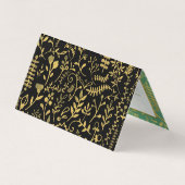 Visite Carte de rendez-vous Oriental Gold Boho (Dos)