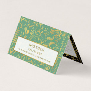 Visite Carte de rendez-vous Oriental Gold Boho