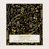 Visite Carte de rendez-vous Oriental Gold Boho (Extérieur déplié)