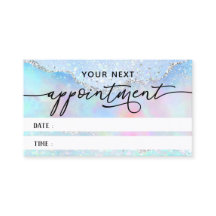 carte de rendez-vous pastel fausse parties scintil