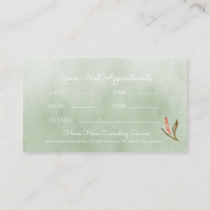 Visite Carte de rendez-vous Pastel Toned Tranquil Butterf