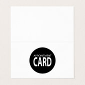 Visite Carte de rendez-vous pliée (Extérieur déplié)