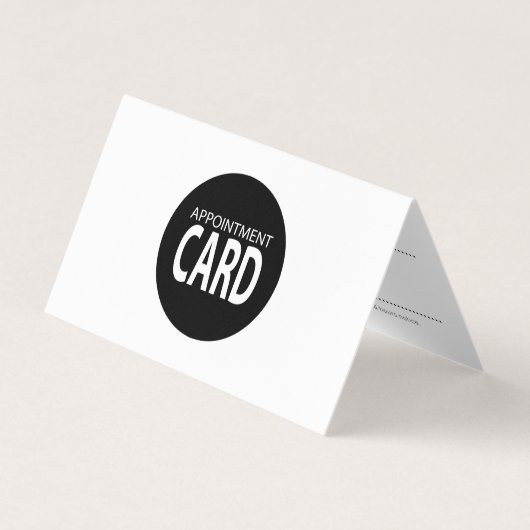 Visite Carte de rendez-vous pliée (Devant)