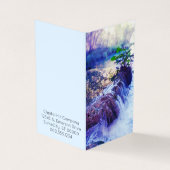 Visite carte de rendez-vous pliée à la brume d'eau (Extérieur)