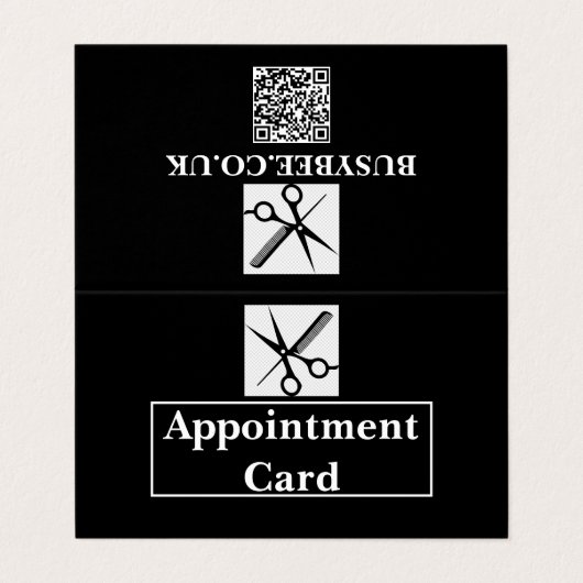 Visite Carte de rendez-vous pliée - Conception BusyBee (Extérieur déplié)