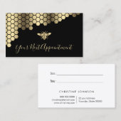 Visite carte de rendez-vous pour abeilles abeilles (Devant / Derrière)