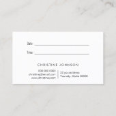 Visite carte de rendez-vous pour abeilles abeilles (Dos)