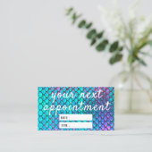 Visite carte de rendez-vous pour la texture de sirène (Debout devant)