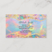 Visite carte de rendez-vous pour la texture néon opal (Dos)