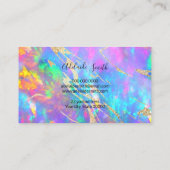 Visite carte de rendez-vous pour la texture opale du feu (Dos)