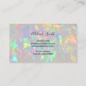 Visite carte de rendez-vous pour la texture opale fausse  (Dos)