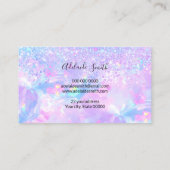 Visite carte de rendez-vous pour la texture opale violett (Dos)