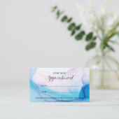 Visite Carte de rendez-vous professionnelle Blue & Pink I (Debout devant)