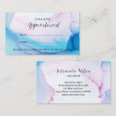 Visite Carte de rendez-vous professionnelle Blue & Pink I (Devant / Derrière)