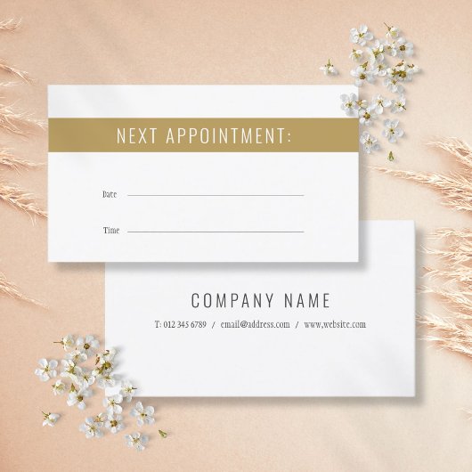 Visite Carte de rendez-vous professionnelle chic moderne