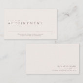 Visite Carte de rendez-vous professionnelle et minimale (Devant / Derrière)