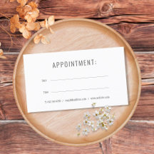 Carte de rendez-vous professionnelle moderne simpl