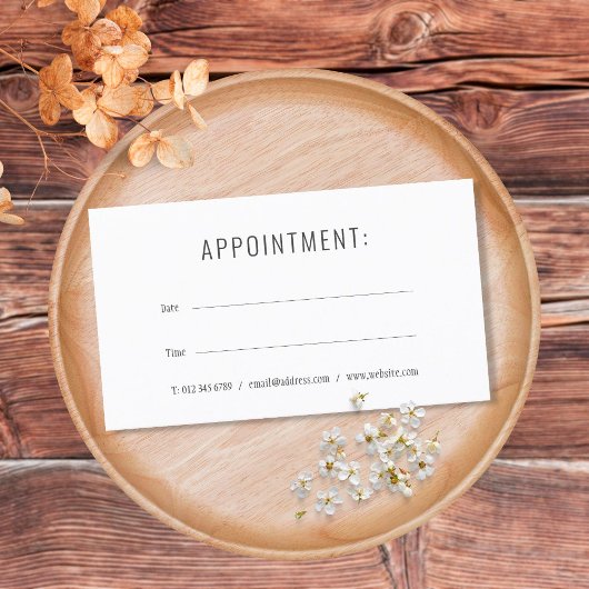 Visite Carte de rendez-vous professionnelle moderne simpl