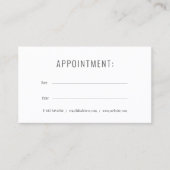 Visite Carte de rendez-vous professionnelle moderne simpl (Devant)