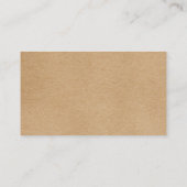 Visite Carte de rendez-vous rustique Kraft Watercolor Gre (Dos)