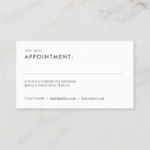 Visite Carte de rendez-vous simple et moderne (Devant)