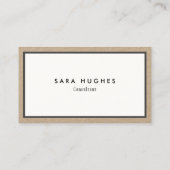 Visite Carte de rendez-vous simple et rustique (Dos)