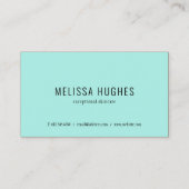 Visite Carte de rendez-vous simple Rustique moderne (Dos)