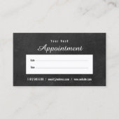 Visite Carte de rendez-vous simple sur tableau noir (Devant)