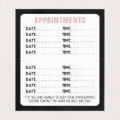 Visite Carte de rendez-vous Wild Floral Chalkboard (Intérieur déplié)