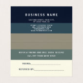 Visite Carte de renvoi moderne (Intérieur déplié)