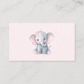Visite Carte de réponse à inclure pour éléphant à l'aquar (Dos)