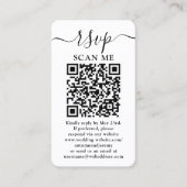 Visite Carte de réponse avec code QR pour site web de mar (Devant)