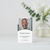 Visite Carte de reprise mini | Carte réseau Vert foncé (Debout devant)