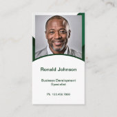 Visite Carte de reprise mini | Carte réseau Vert foncé (Devant)