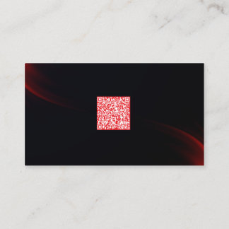 Visite Carte de réseau QR Code Professionnel Sombre Éléga