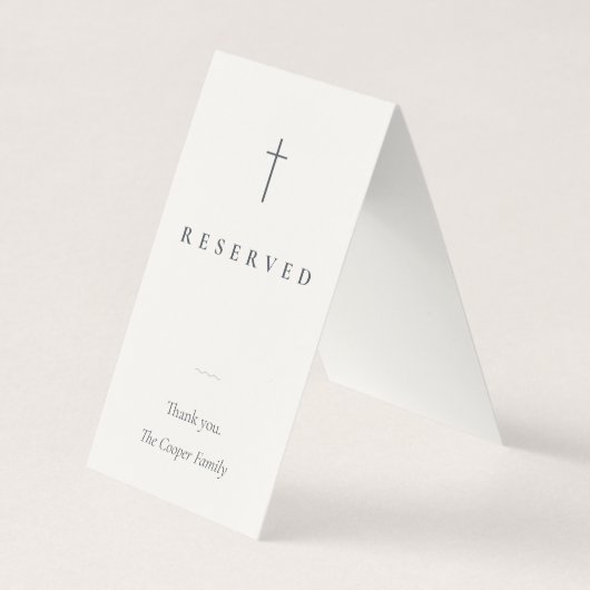 Visite Carte de réservation de place de culte religieuse (Devant)