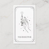 Visite Carte de réservation Injecteur Noir Tarot Céleste (Devant)