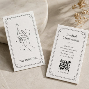 Visite Carte de réservation Injecteur Noir Tarot Céleste