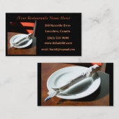 Visite Carte de restauration (Devant / Derrière)